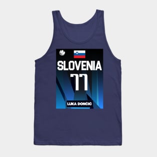 Luka Doncic 2021 Slovenia Jersey Fan Design Tank Top